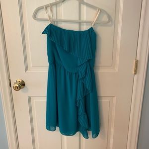 Teal cocktail dress